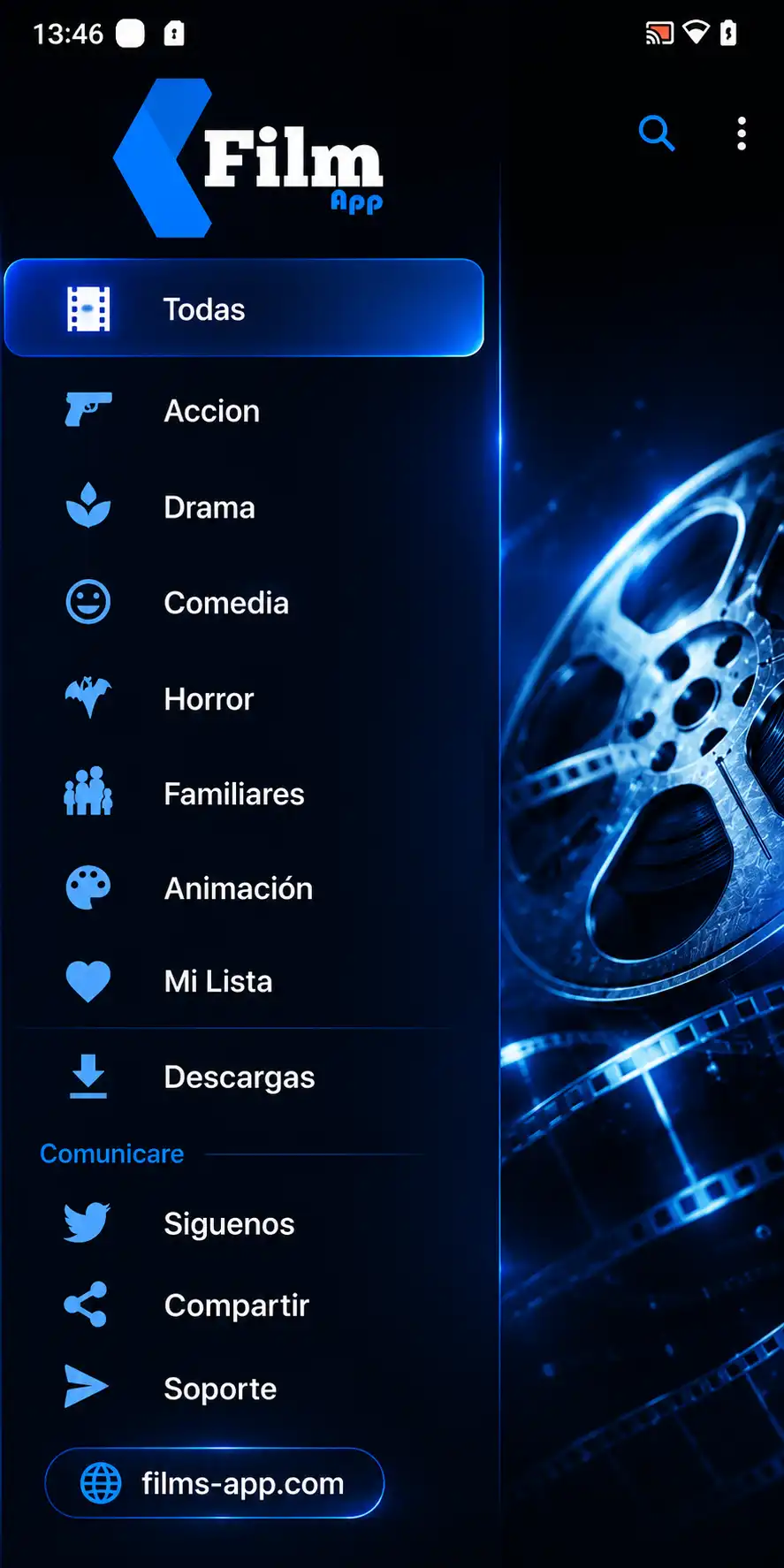 Film App display